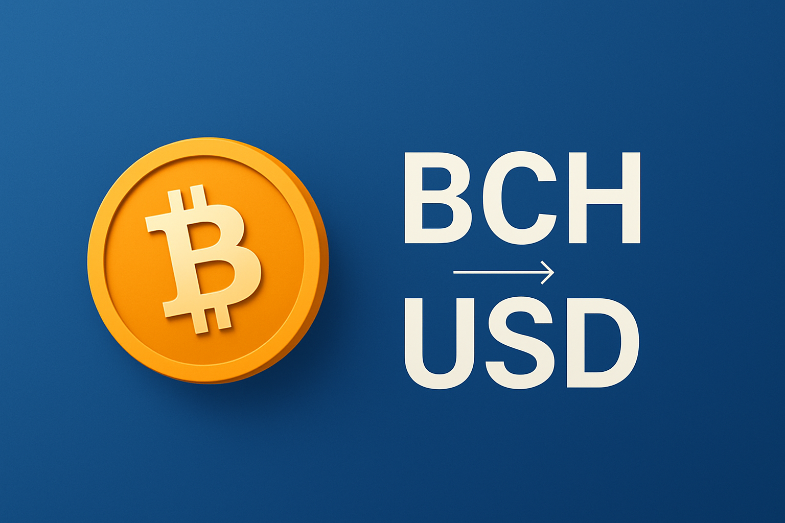 Bitcoin Cash (BCH) to USD Converter