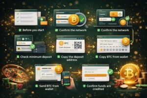 Bitcoin Casino Deposit step by step