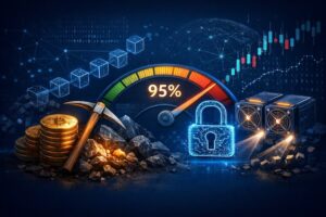 Bitcoin supply and network security debate.
