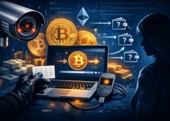 Cryptocurrency theft using home camera footage